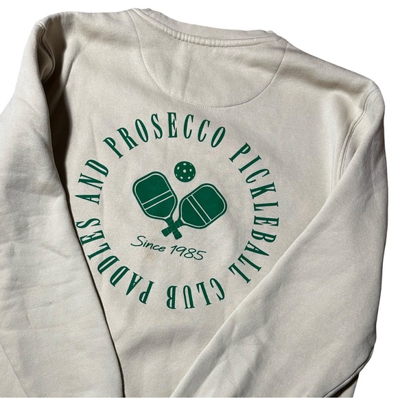 Cream TRDMRK Pickleball Sweatshirt Size Medium - Picture 1 of 4